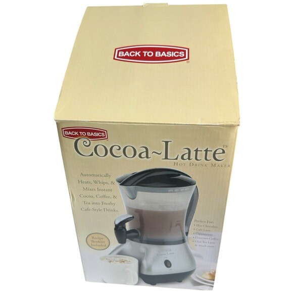 Back to Basics Cocoa Latte Hot Chocolate Latte Maker Drink Frother - Picture 2 of 16